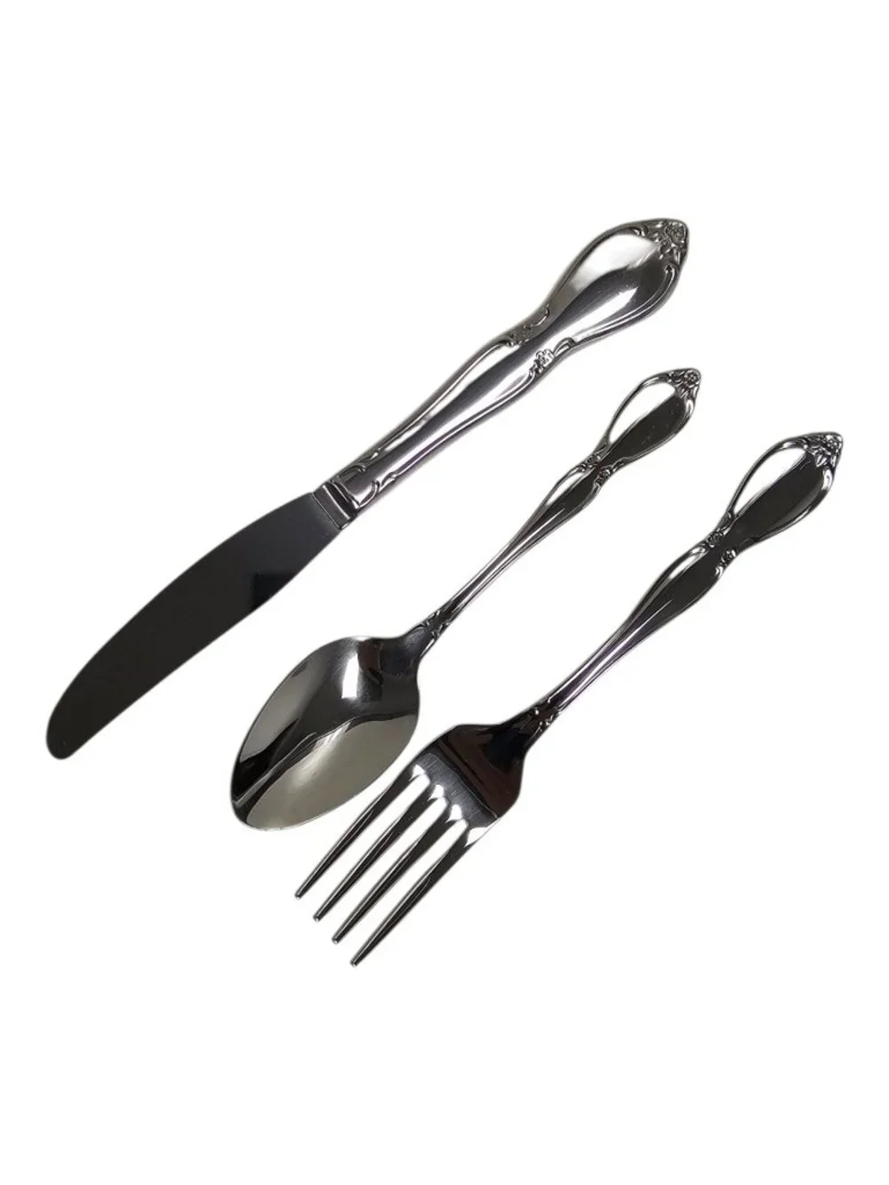 Oneida Chateau 3-piece child flatware silverware set . service for 1